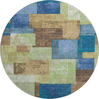 Premium Machine Washable Pinkston Geometric Rug