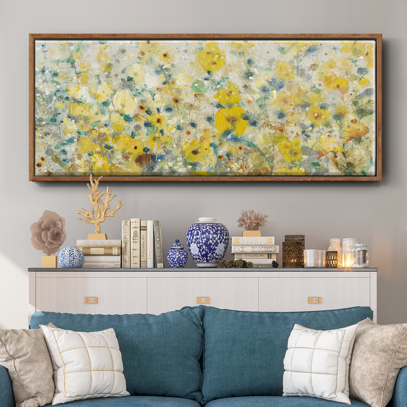 «Cheerful Garden II», toile encadrée, H 20 po x l 50 po