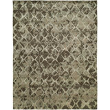 Geometric Area Rug in Brown
