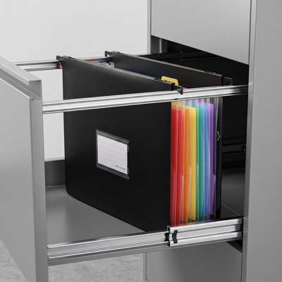 3/6‑Pack Hanging Expanding File Folder, 7‑Pocket Colored Accordion Document Organizer, A4 Letter‑Size Wall‑Hanging Paper Holder with Label Pocket, Desktop & Cabinet Storage for Office, School Supplies