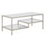 Table basse rectangulaire en nickel satiné de 45 po de largeur Lovett-1344947330-1344947340