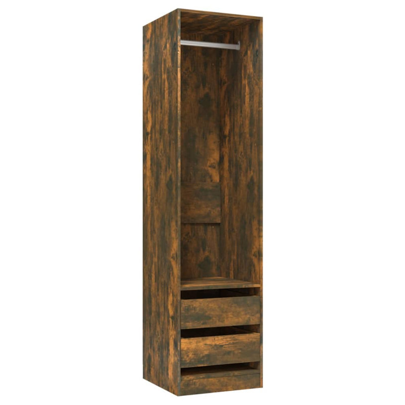 Edela Manufactured Wood Wardrobe, Smoked Oak