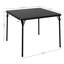 Table pliante 34 po pour 4 personnes, bureau carré pliable, sans assemblage, noir-130173169