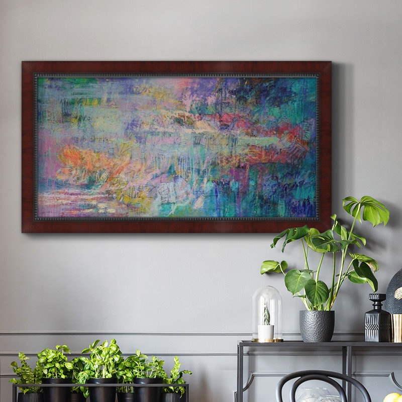 Vespers - peinture sur toile à cadre unique, H 25 po x l 45 po x P 2,5 po, Brun