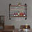 Rustic Wall Mounted Wine Rack Bottle Glass Storage Holder Shelf For Home Bar-2028344789