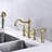 Bridge Dual Handles Kitchen Faucet With Pull-Out Side Spray-116628692