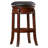 Avelina Swivel Upholstered Counter Stool with Solid Wood Frame-213054778