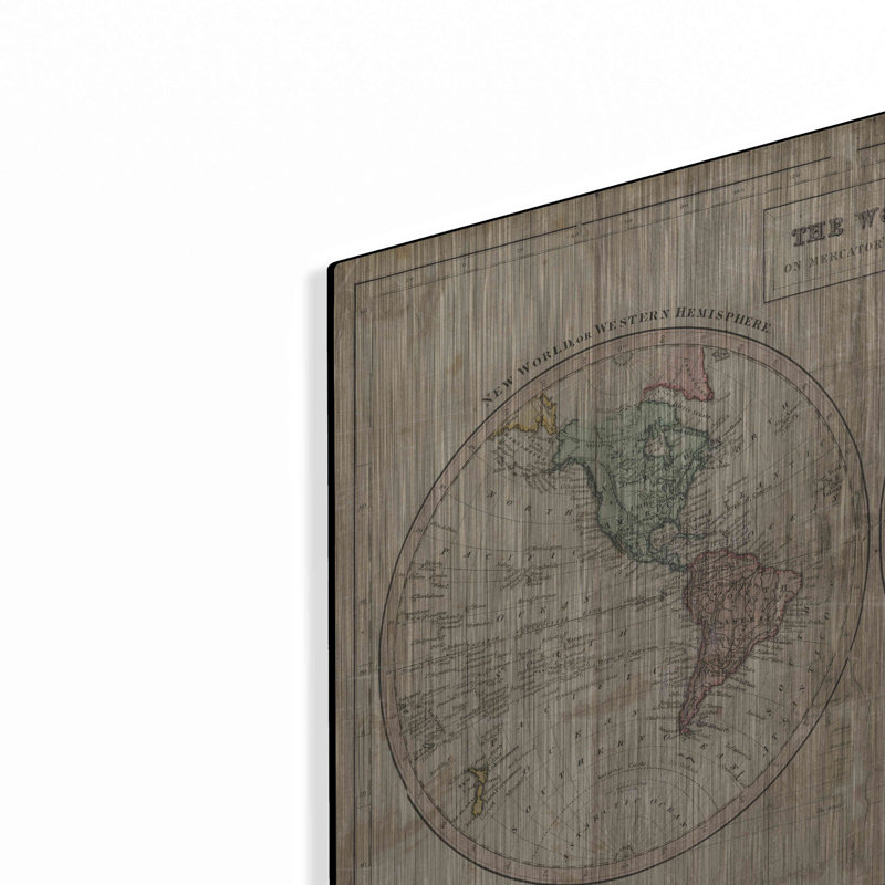 «Old World Eastern Western» par Wild Apple Portfolio, art mural en métal, H 12 po x l 16 po
