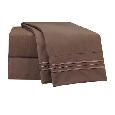 Microfiber Striped Sheet Set