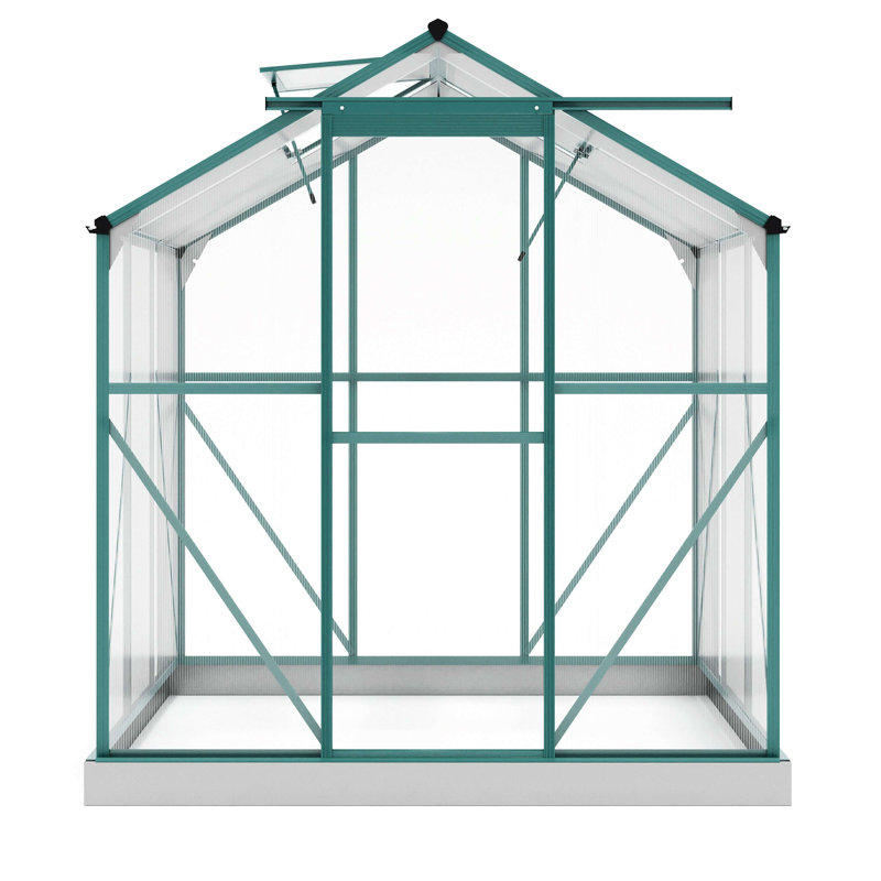 74.4" W x 75.6" D Hobby Greenhouse, 81.6" H x 74.4" W x 75.6" D
