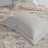 7 Piece Textured Cotton Blend Comforter Set Gray Queen