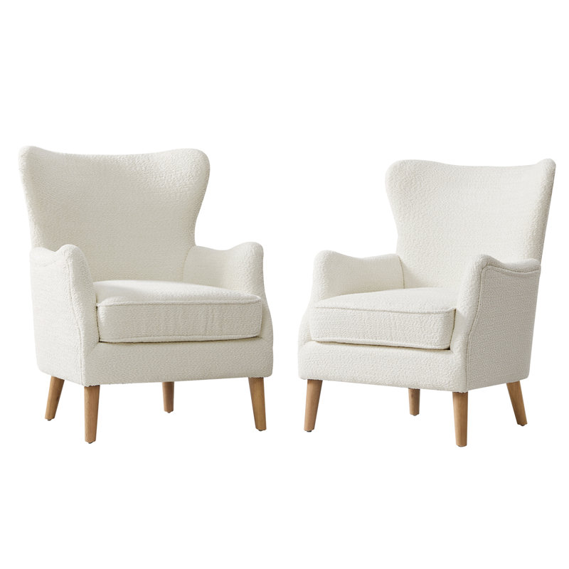 Upholstered Armchair, Ivory