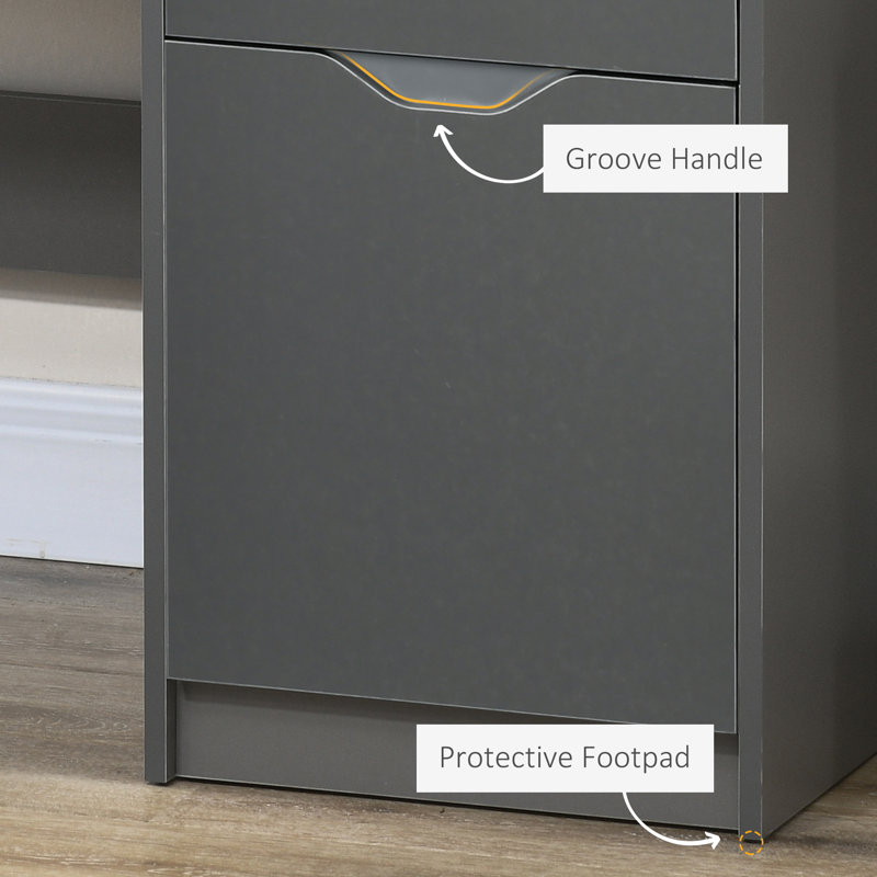 Dorlean Computer Desk, Grey