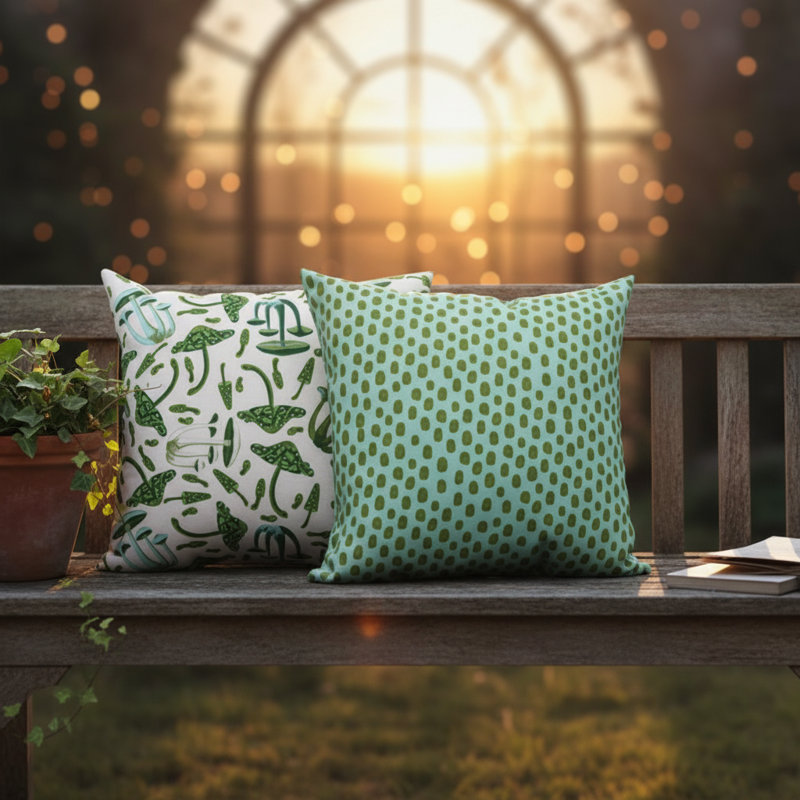Bluebonnets 1 Throw Pillow 18" x 18"