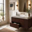 Wall Mounted Single Vanity Bathroom Vanity With Acrylic Top