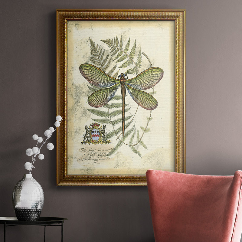 Toile encadrée de qualité supérieure Regal Dragonfly II (PP), L 24 po x H 36 po x P 2,5 po