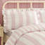 Seersucker Frill Stripe Duvet Cover Set-122597733-122597737