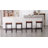 Upholstered Counter Stool with Metal Frame & Footrest, Backless Saddle Seat Counter Height Bar Stools-1702816487-1702816480-1702816486
