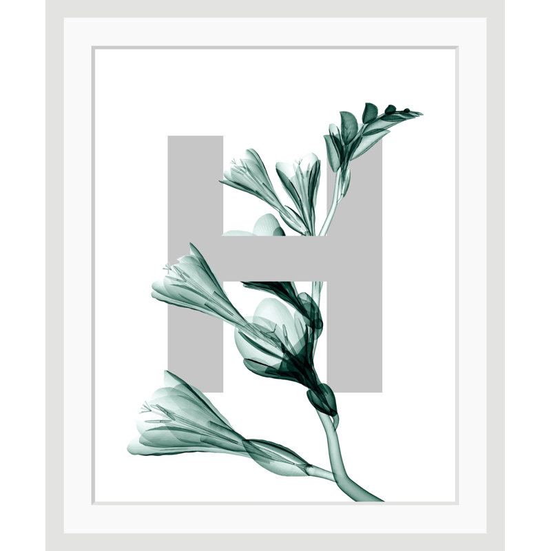 Letter H - Single Picture Frame Print