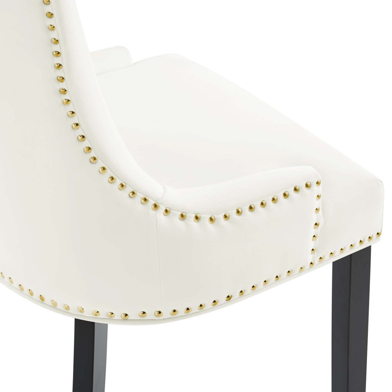 Modway Marquis Performance Velvet Dining Chairs, White