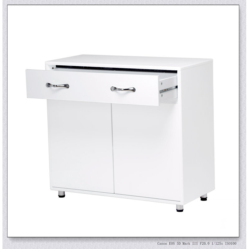 Two door Side Table-White