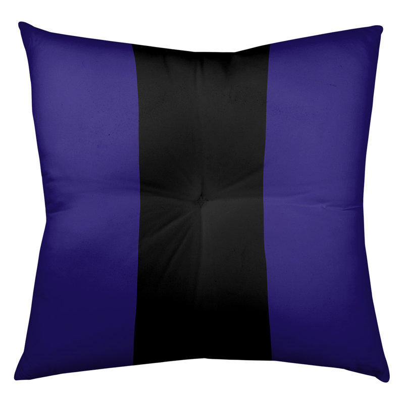 Coussin de sol touffeté baltimore, 26 po x 26 po, Mauve / Noir