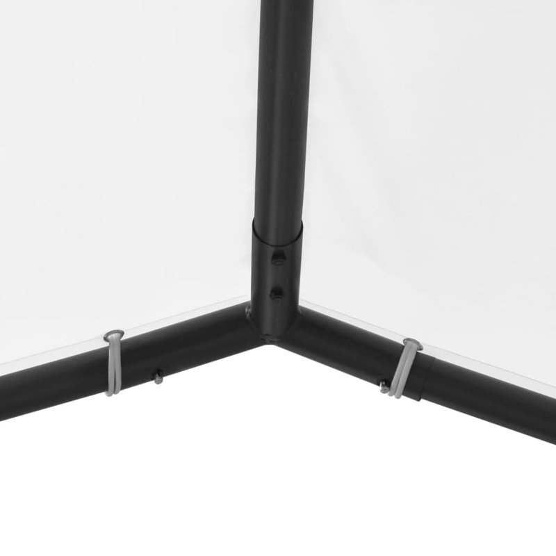 Arisdages L 13,1 pi. D Pavillon de jardin en acier, Blanc