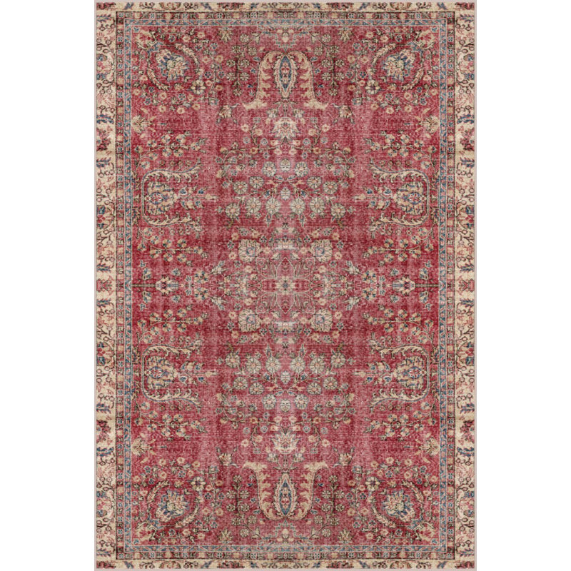 Tapis en polypropylène à motif oriental Senikka, Rectangle 2 pi 7 po x 5 pi
