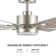60'' 8-Blade Large Room LED Ceiling Fan with Light Kit and Remote Control