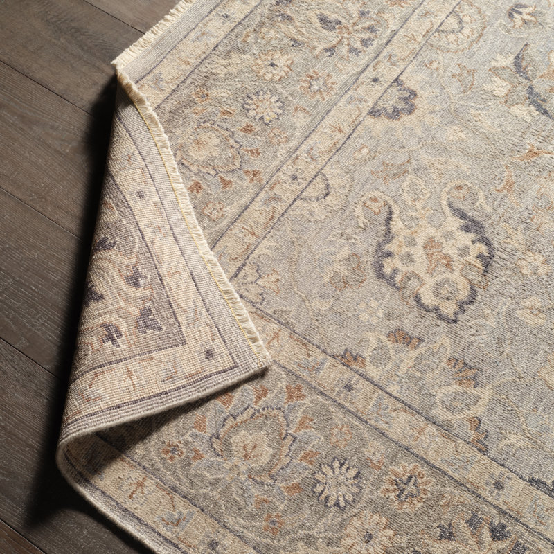 Jaipur Living Sahlest TRZ03 Handknotted Oriental Gray and Beige Area Rug (10'x14'), Rectangle 8' x 10'
