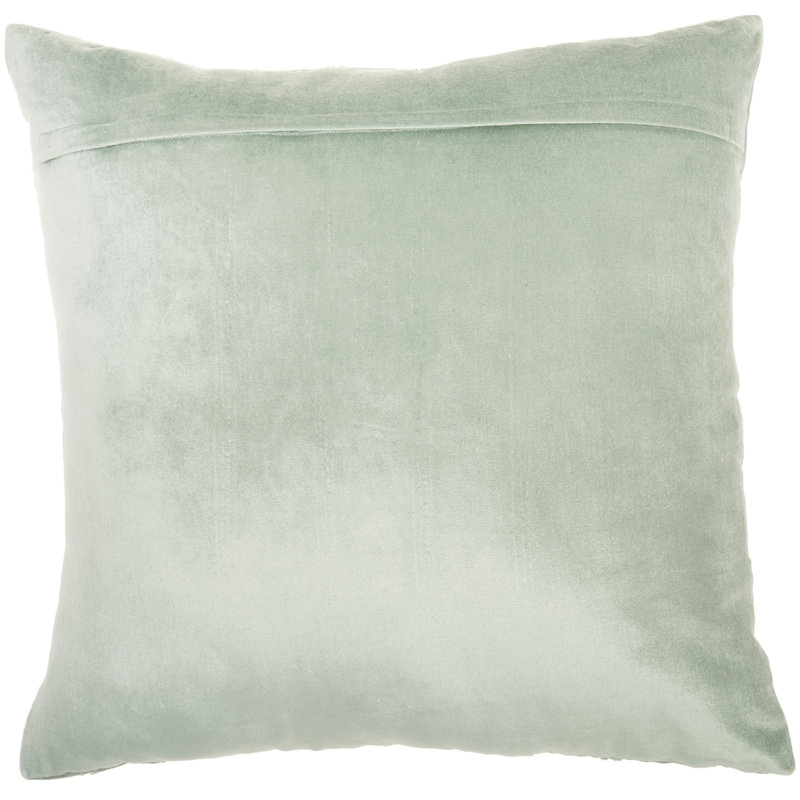 Housse de coussin carré et insert, Céladon