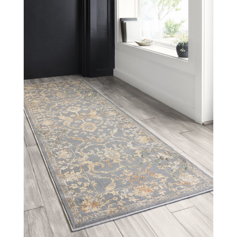 Jeterson Floral Indoor Rug, Runner 2'7" x 8'