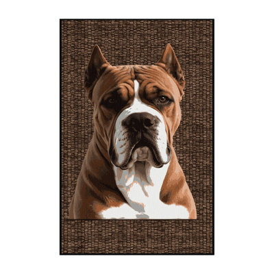Washable Cane Corso Dogs Area Rug