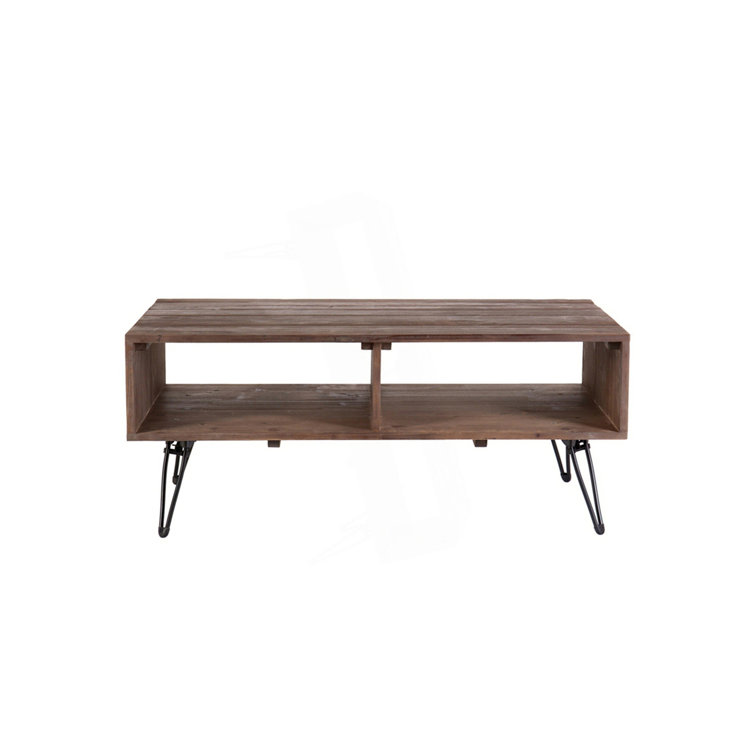 Table basse avec rangement ouvert
