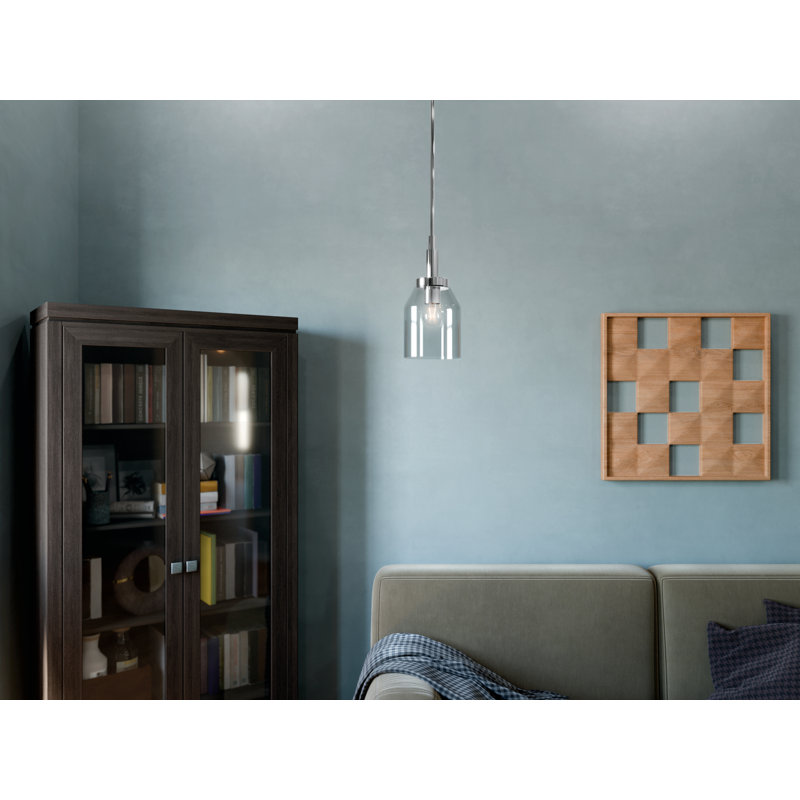 Luminaire suspendu 1 lumière Valmeyer, Chrome
