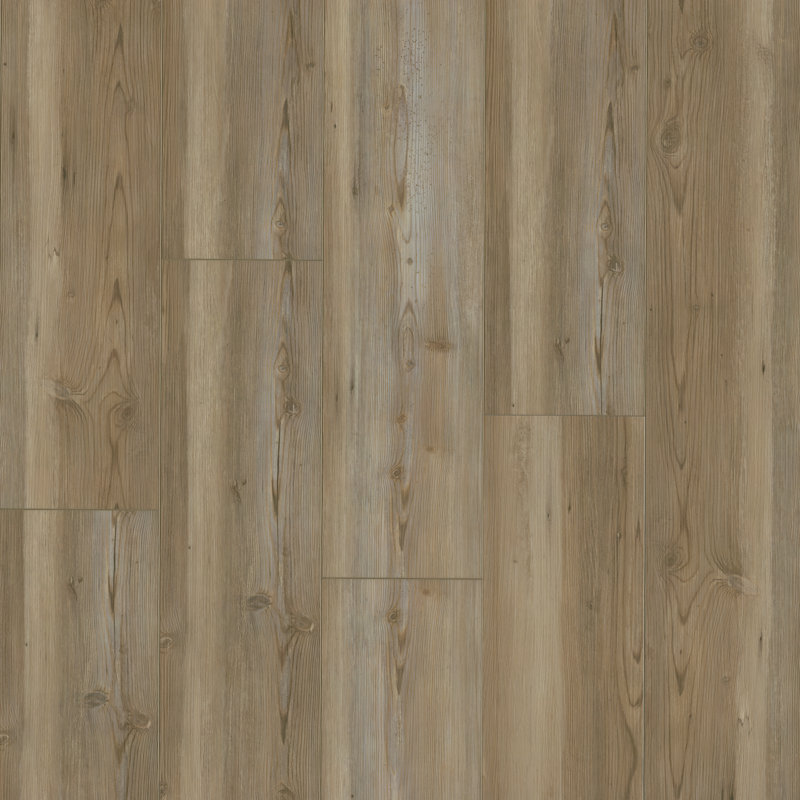 Plancher de vinyle de luxe à âme rigide imperméable MSI Parkland Greyford Vale 7 po x 48 po 5 mm 20 mil, Greyford Vale