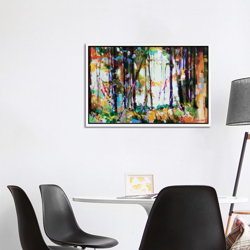Snompers Near Long Hill by Doug Eaton - Painting on Canvas, White Framed, 101.6 cm H x 66.04 cm W