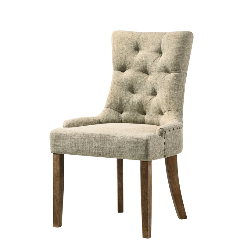 Chaise d'intérieur, ensemble de 2 chaises d'appoint, chaises capitonnées pour la maison