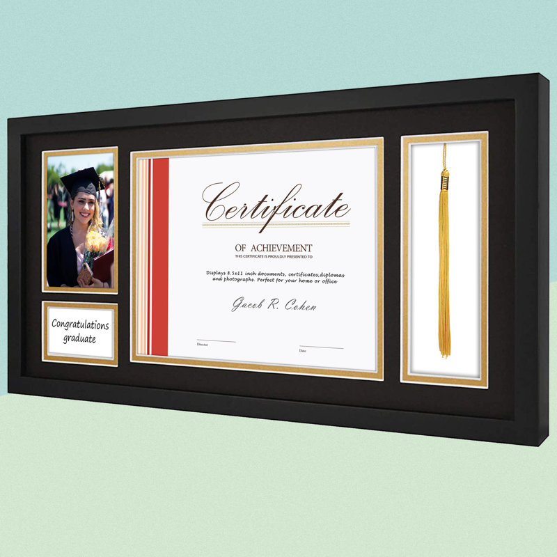 Cadre photo mat noir 11x12