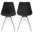 Lohmann Armless Dining Chairs White And Chrome (Set Of 2)