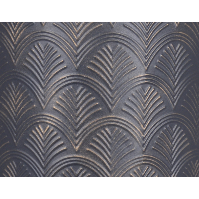 Stogner Metal Planter, Golden/Graphite