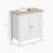 Pedestal Sink Storage Cabinet, Under Sink Cabinet, Bathroom Vanity Cabinet with U-Shape and Adjustable Internal Shelf-111917395