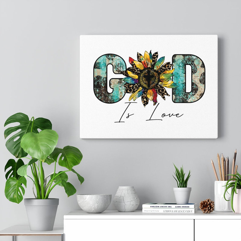 God Is Love - Wrapped Canvas Print