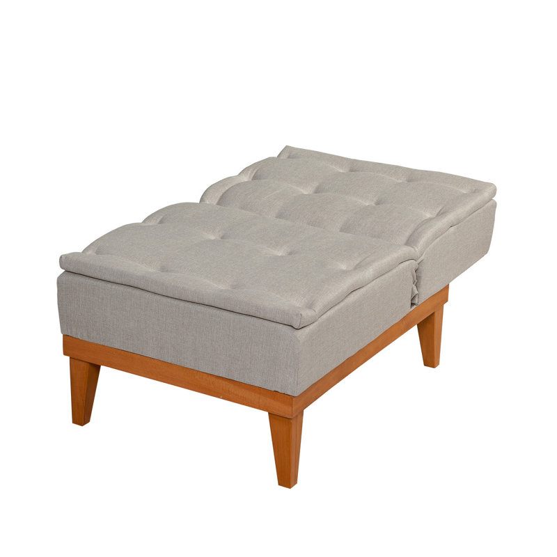 Ensemble de salon inclinable 2 pièces Auer, 100 % lin crème