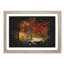 Path Through The Forest At Autumn - Single Picture Frame Print on MDF-56861702-56861703