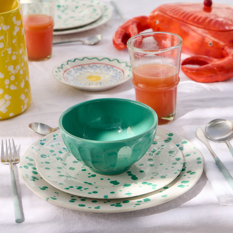 Rafaela Dinner Plates, Sage Green