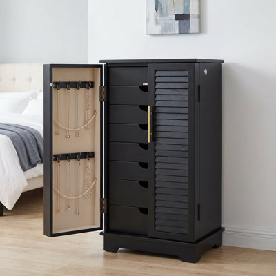 Armoire à bijoux avec miroir Harwant