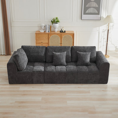 Canapé modulaire compressé avec mousse à mémoire de forme, canapé modulaire surdimensionné en nuage, aucun assemblage requis