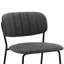 Tabouret de comptoir gris en similicuir de 26 po - assise moderne, base stable, repose-pieds, conception de bar à installation simple, tracas