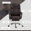Fauteuil de massage avec 6 points de vibration, fauteuil en cuir PU inclinable et chauffant avec hauteur réglable, repose-pieds-1875893702